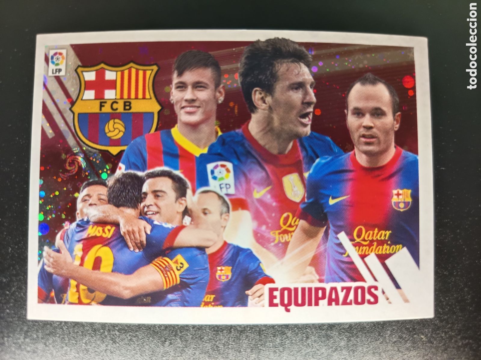 Coleccionismo cromos antiguos: SIN PEGAR CROMO STICKER N&ordm; 4 EQUIPAZOS F.C. BARCELONA COLECCI&Oacute;N LIGA ESTE PANINI 2013-14 2013 2014