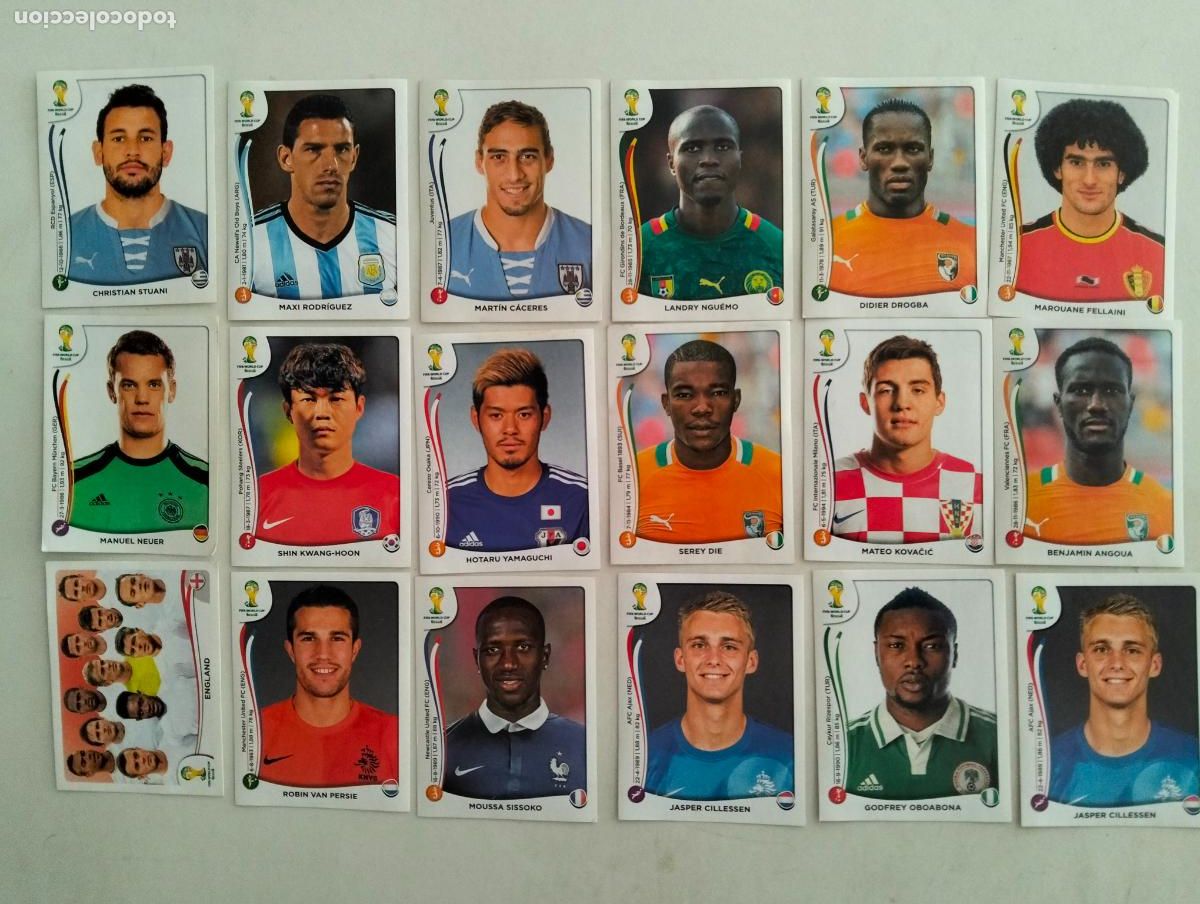 Coleccionismo cromos antiguos: LOTE 18 CROMOS FIFA WORLD CUP-BRASIL, EDITA PANINI