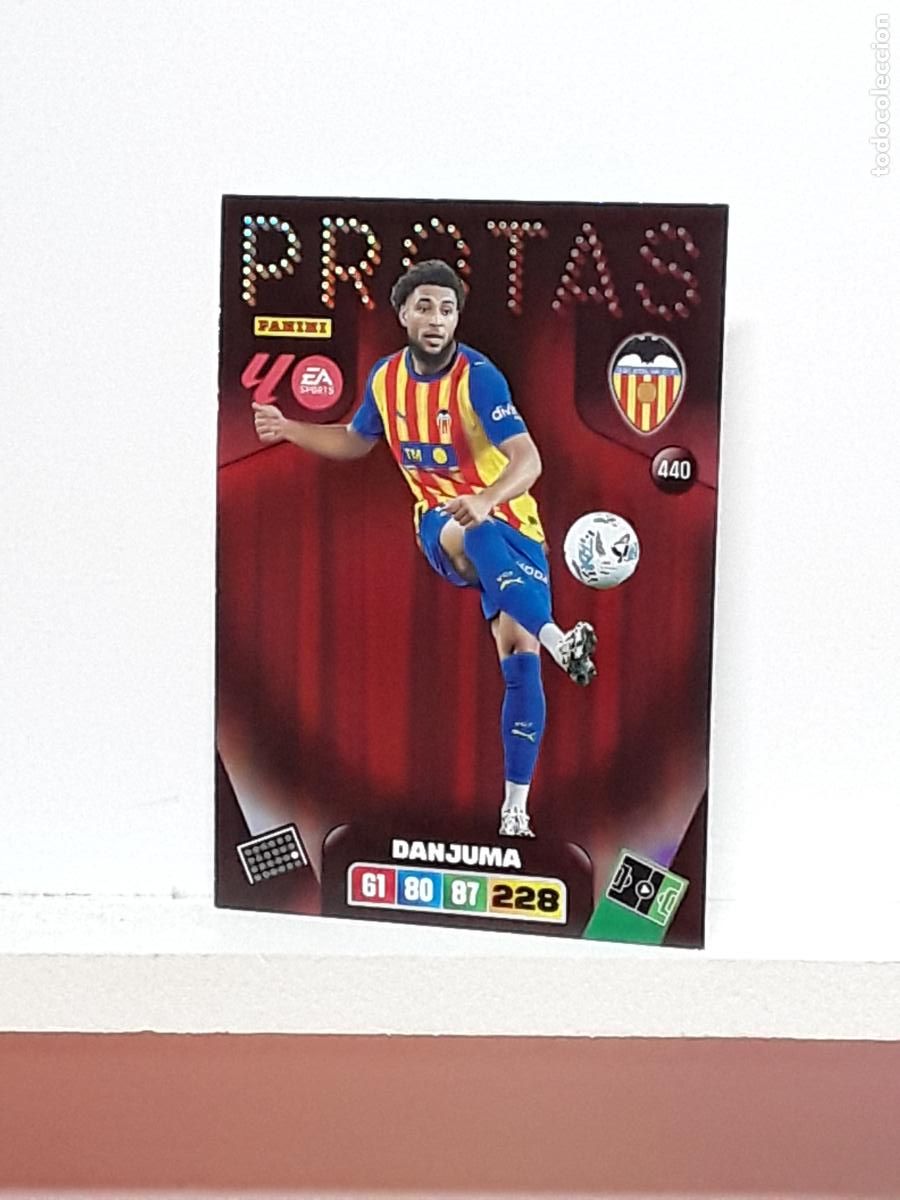 Coleccionismo cromos antiguos: ADRENALYN 2025 2026 25 26 ALBUM PANINI LIGA N 440 VALENCIA PROTAS DANJUMA