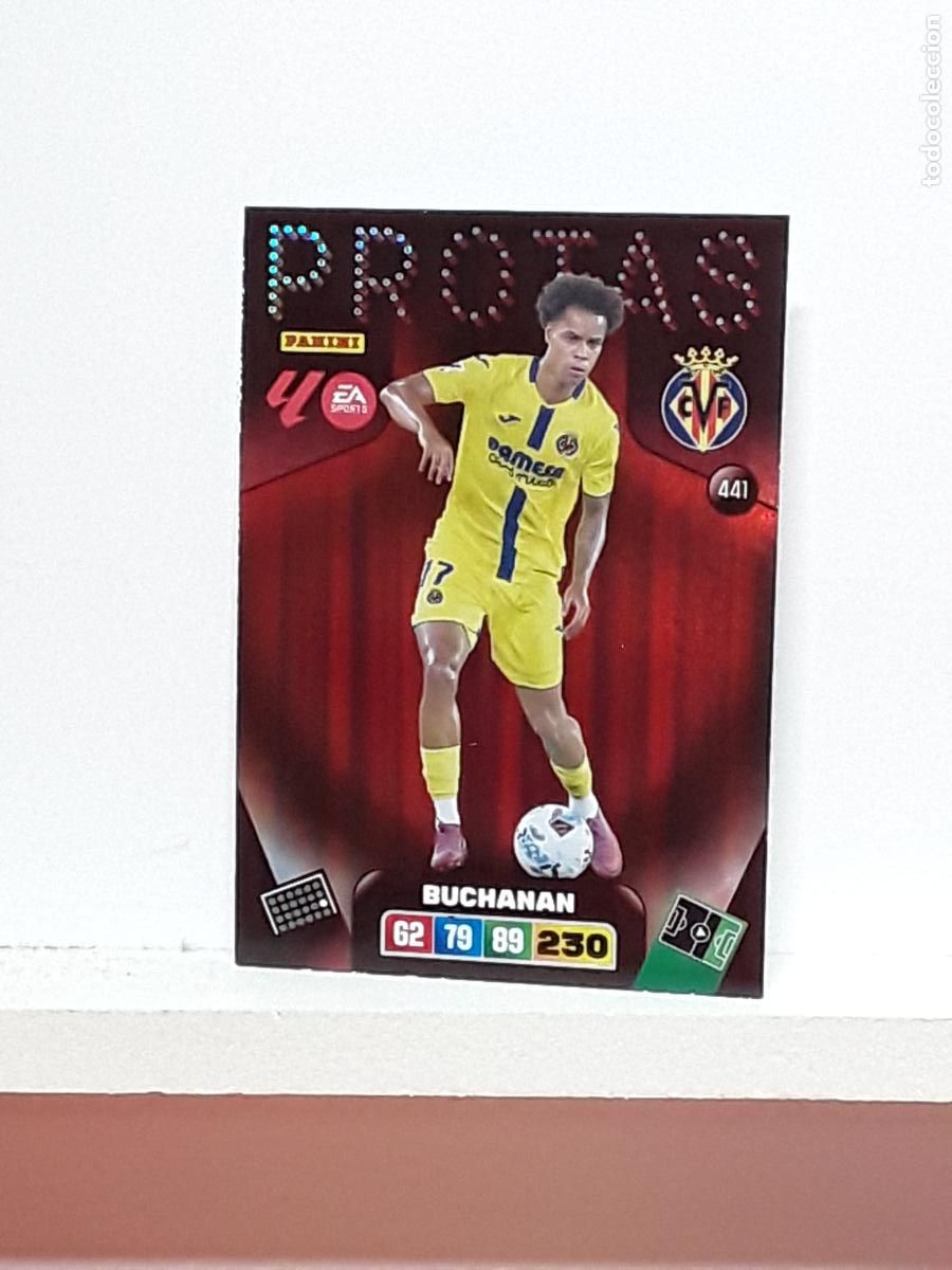 Coleccionismo cromos antiguos: ADRENALYN 2025 2026 25 26 ALBUM PANINI LIGA N 441 VILLARREAL PROTAS BUCHANAN