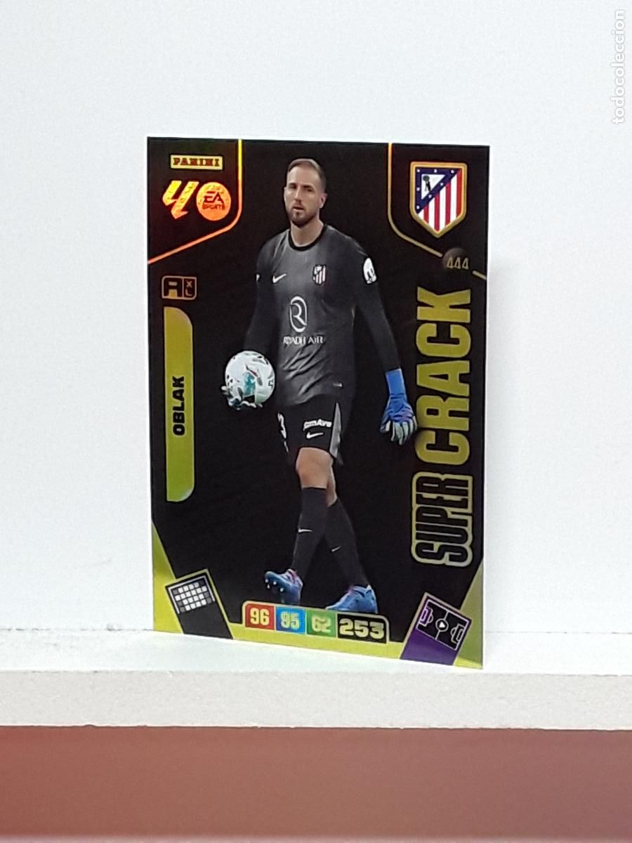 Coleccionismo cromos antiguos: ADRENALYN 2025 2026 25 26 ALBUM PANINI LIGA N 444 ATLETICO MADRID SUPER CRACK OBLAK