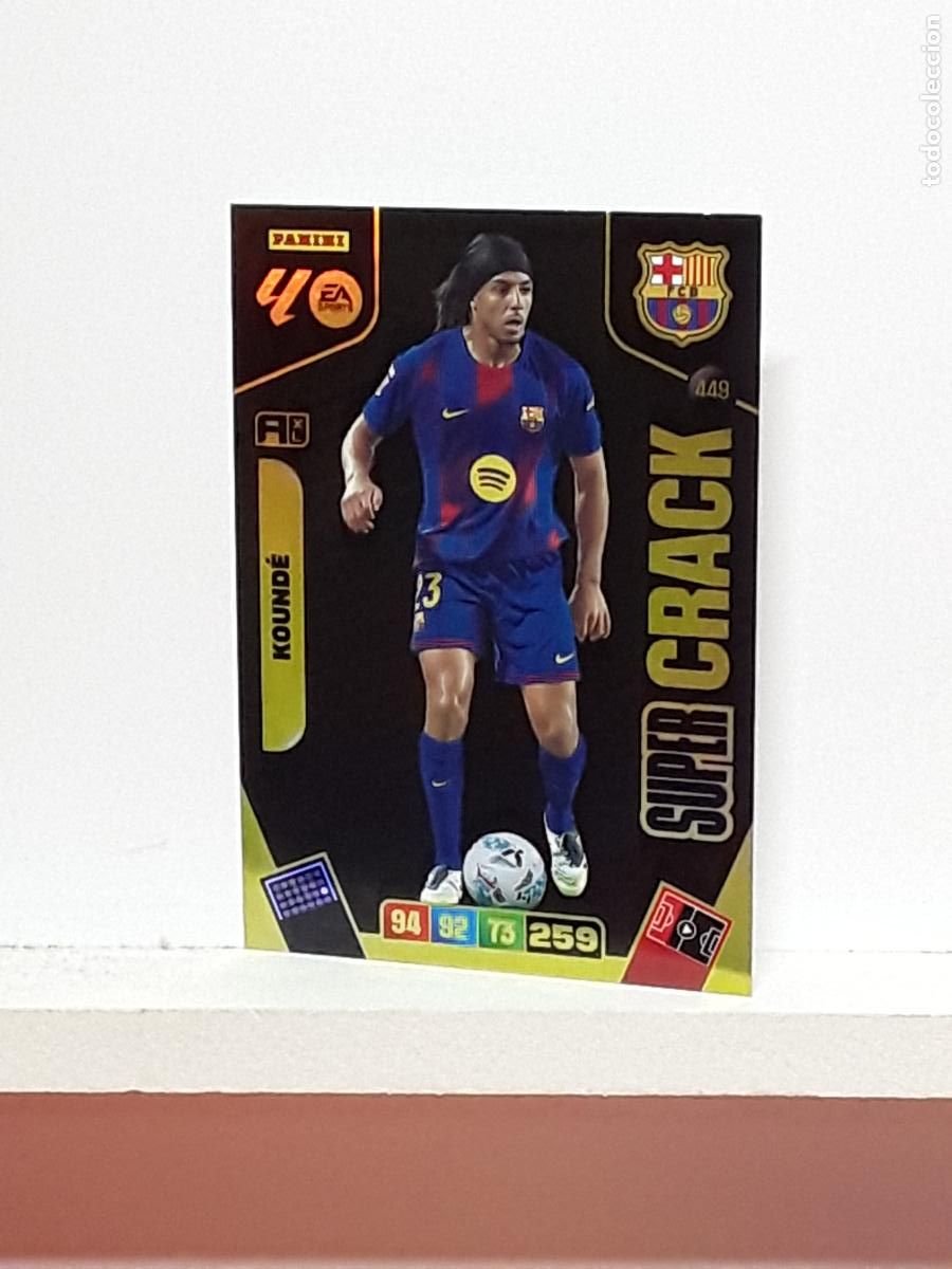 Coleccionismo cromos antiguos: ADRENALYN 2025 2026 25 26 ALBUM PANINI LIGA N 449 BARCELONA SUPER CRACK KOUNDE