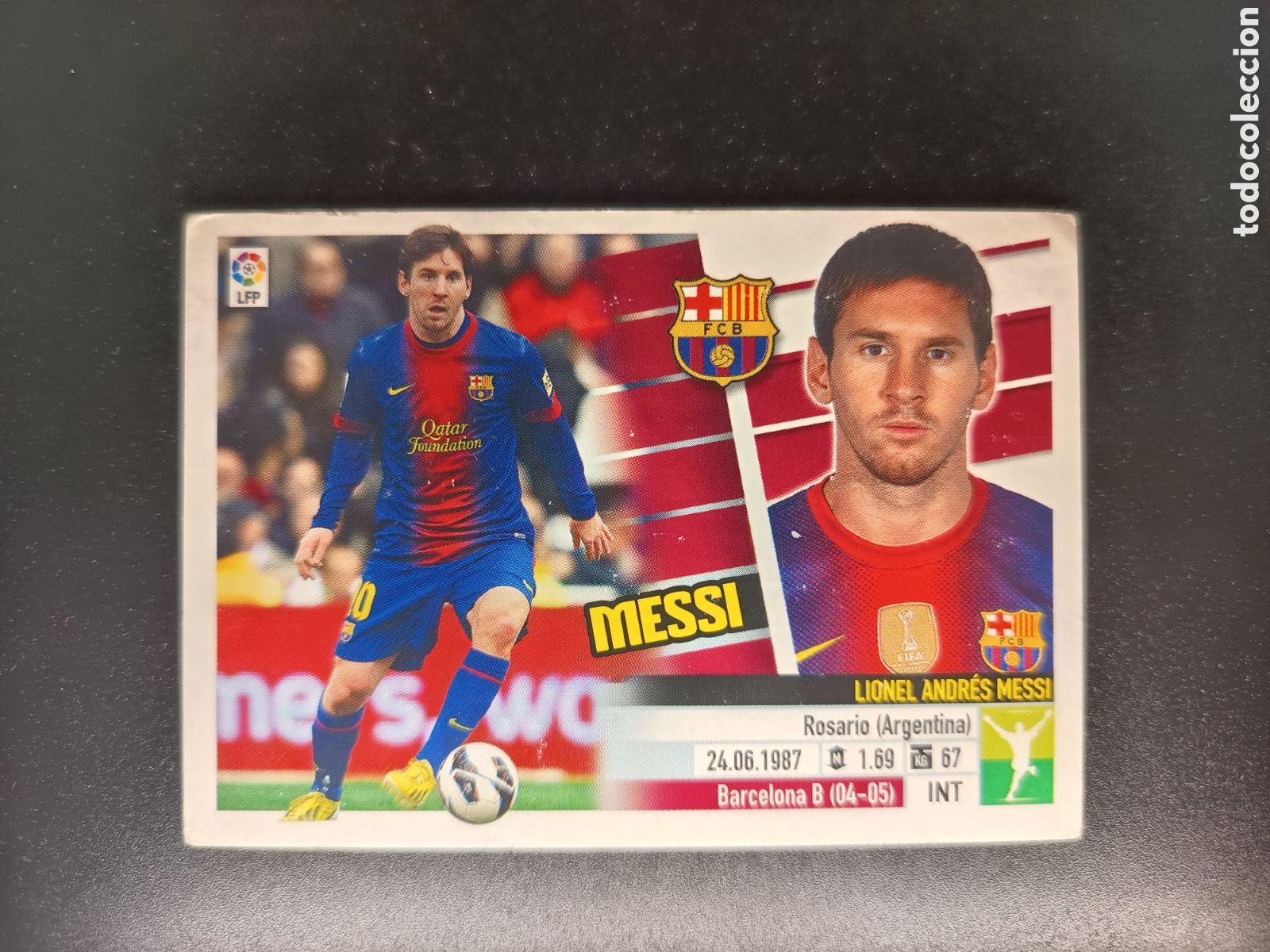 Collectionnisme Cartes &agrave; collectionner anciennes: SIN PEGAR CROMO STICKER N&ordm; 16 MESSI F.C. BARCELONA COLECCI&Oacute;N LIGA ESTE PANINI 2013-14 2013 2014 (I)