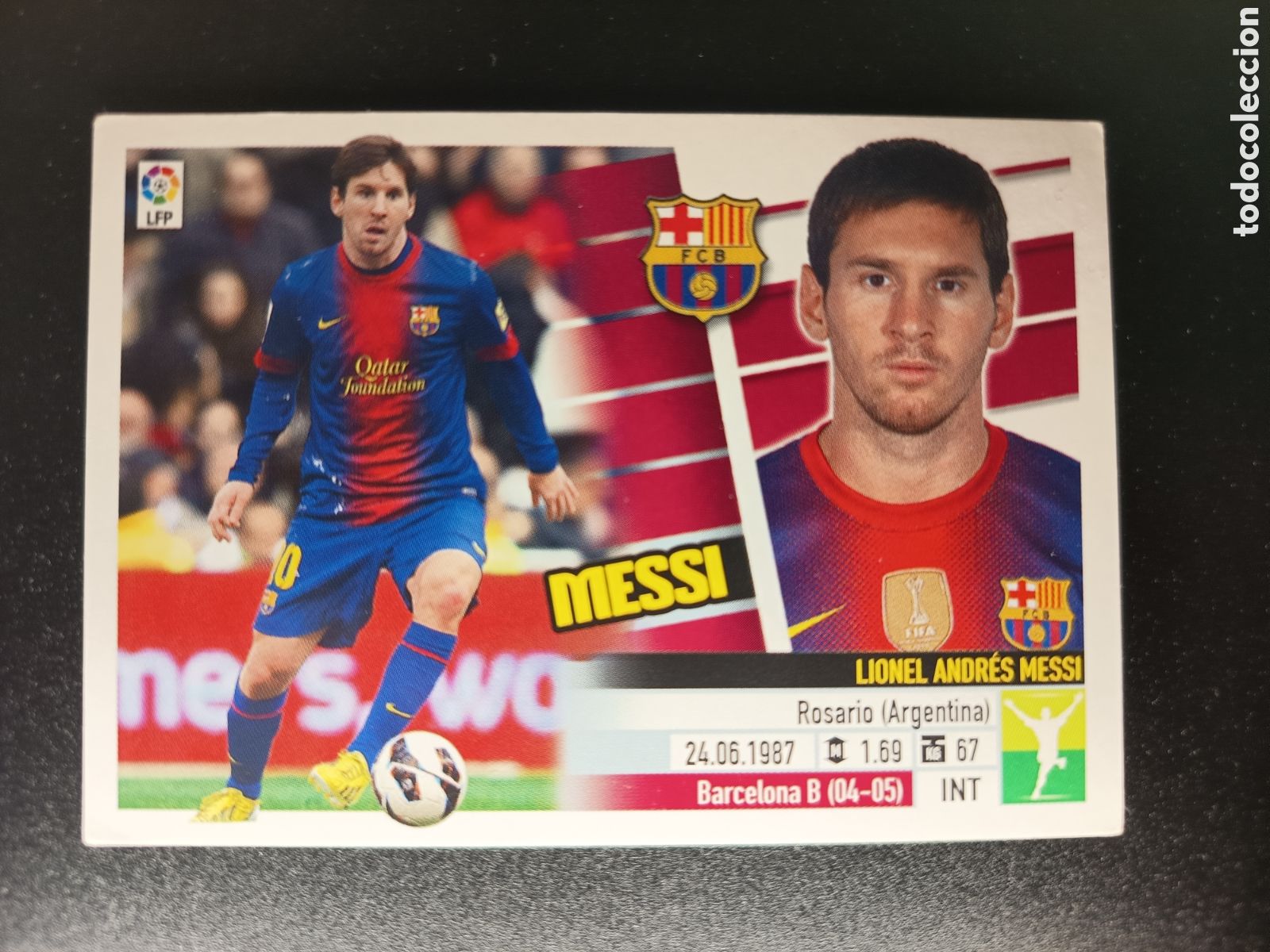 Collectionnisme Cartes &agrave; collectionner anciennes: SIN PEGAR CROMO STICKER N&ordm; 16 MESSI F.C BARCELONA COLECCI&Oacute;N LIGA ESTE PANINI 2013-14 2013 2014 (III)