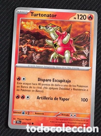 Coleccionismo cromos antiguos: 035/162 Turtonator Carta POKEMON TCG