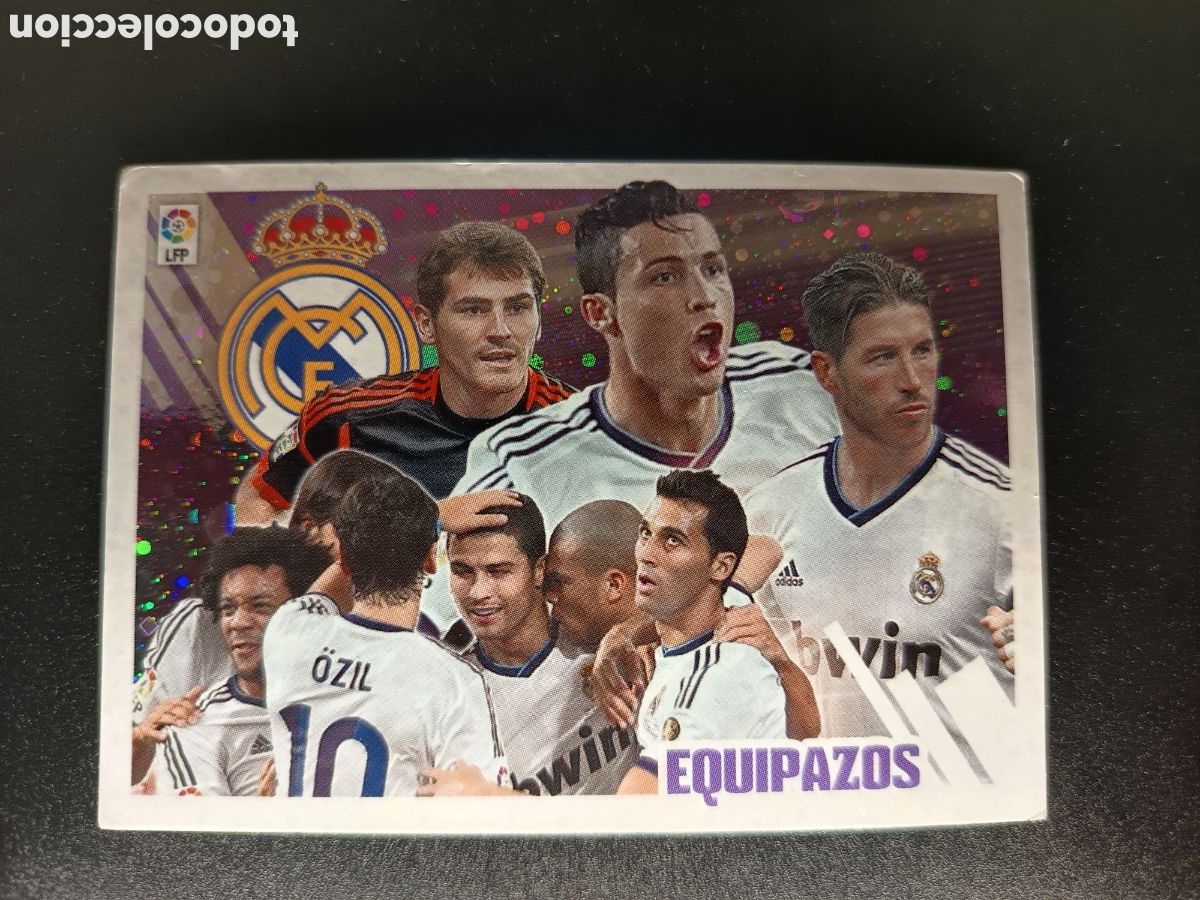 Collectionnisme Cartes &agrave; collectionner anciennes: SIN PEGAR CROMO STICKER N&ordm; 12 EQUIPAZOS REAL MADRID COLECCI&Oacute;N LIGA ESTE PANINI 2013-14 2013 2014
