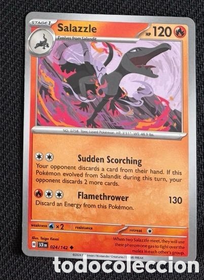 Coleccionismo cromos antiguos: 024/142 Salazzle Carta POKEMON TCG