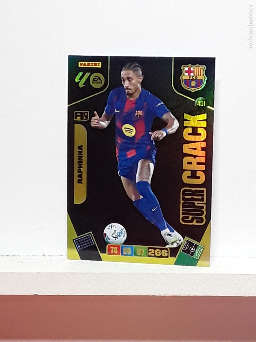 Coleccionismo cromos antiguos: ADRENALYN 2025 2026 25 26 ALBUM PANINI LIGA N 451 BARCELONA SUPER CRACK RAPHINHA