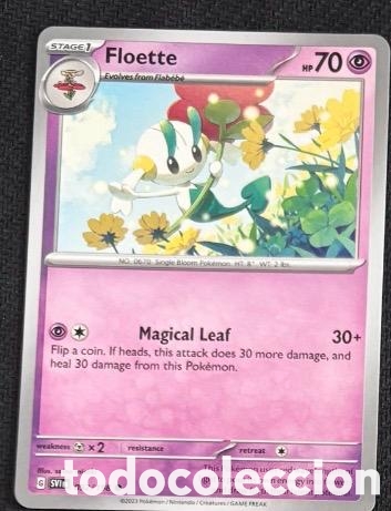 Coleccionismo cromos antiguos: 092/198 Floette Carta POKEMON TCG