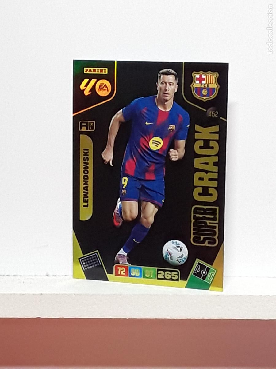 Coleccionismo cromos antiguos: ADRENALYN 2025 2026 25 26 ALBUM PANINI LIGA N 452 BARCELONA SUPER CRACK LEWANDOWSKI