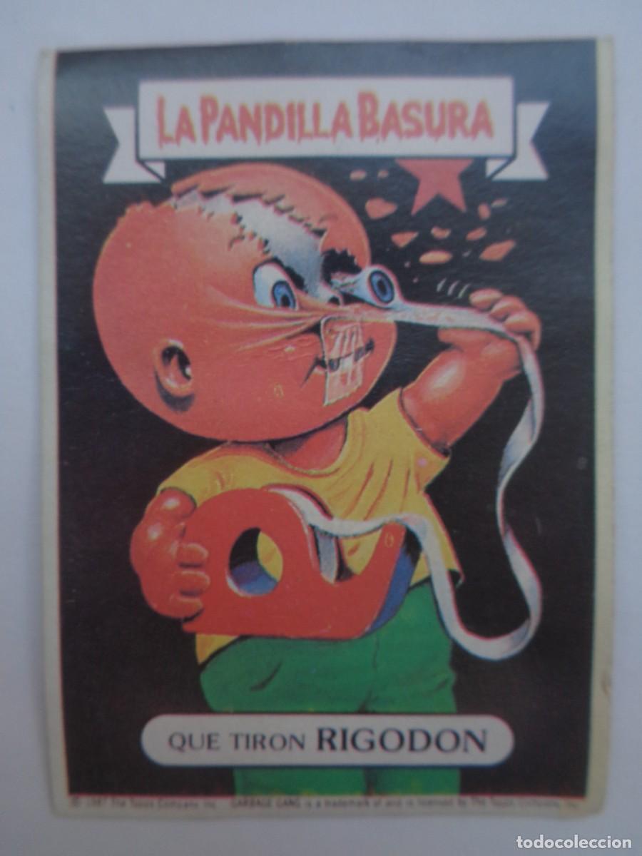 Coleccionismo cromos antiguos: CROMO DE LA PANDILLA BASURA : N&ordm; 46 , QUE TIRON RIGODON . DE SUPER POP , 1986
