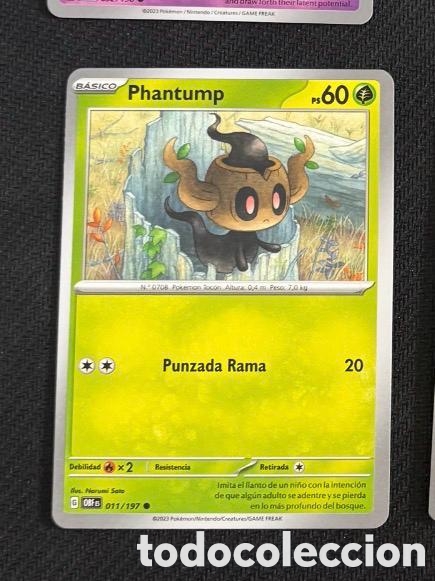 Coleccionismo cromos antiguos: 011/197 Phantump Carta POKEMON TCG