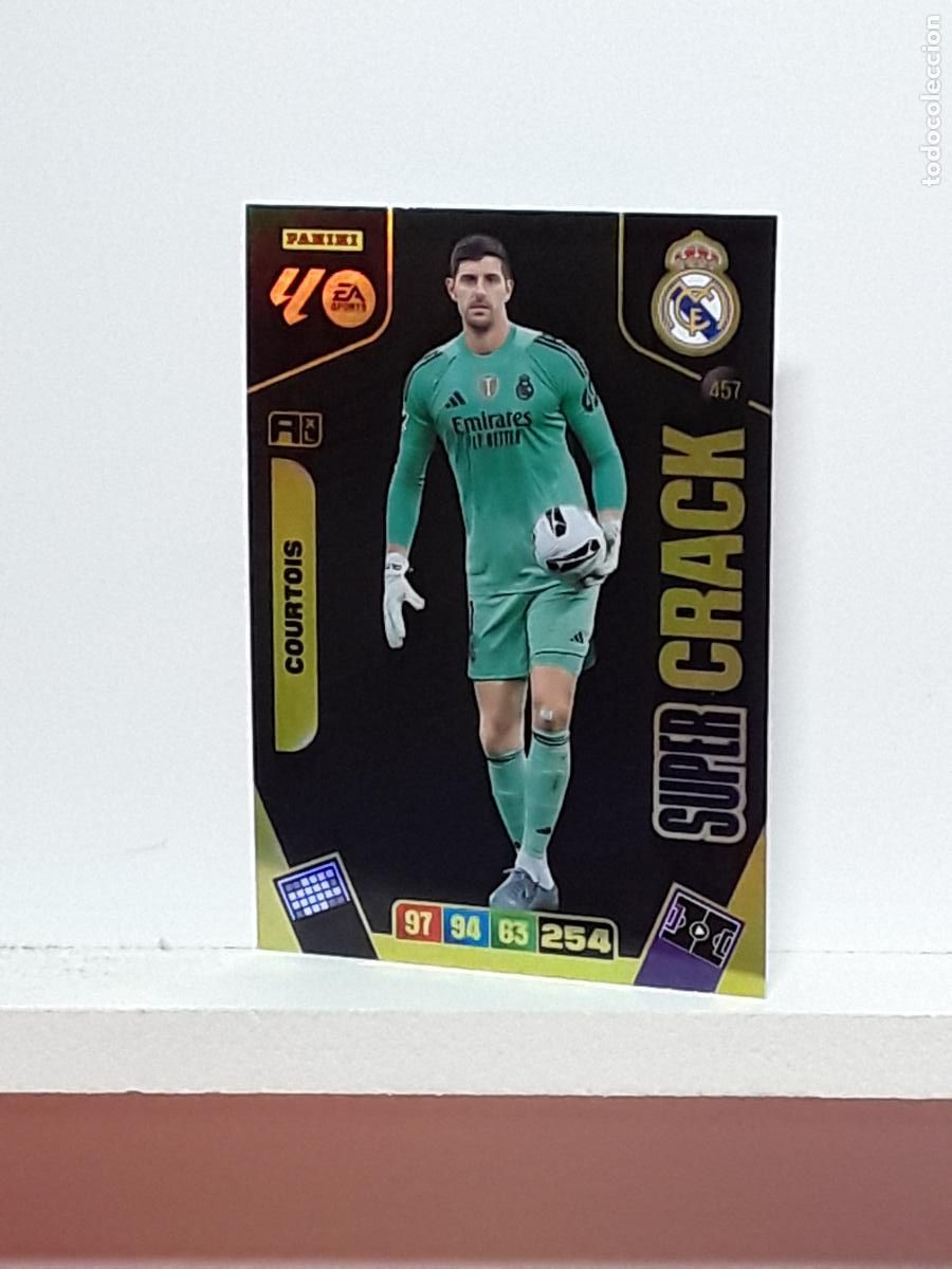 Coleccionismo cromos antiguos: ADRENALYN 2025 2026 25 26 ALBUM PANINI LIGA N 457 REAL MADRID SUPER CRACK COURTOIS