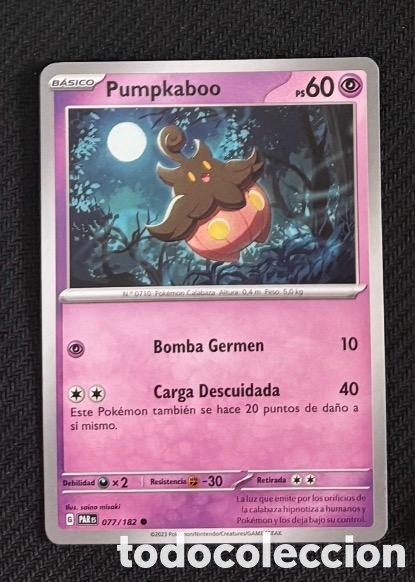 Coleccionismo cromos antiguos: 077/182 Pumpkaboo Carta POKEMON TCG