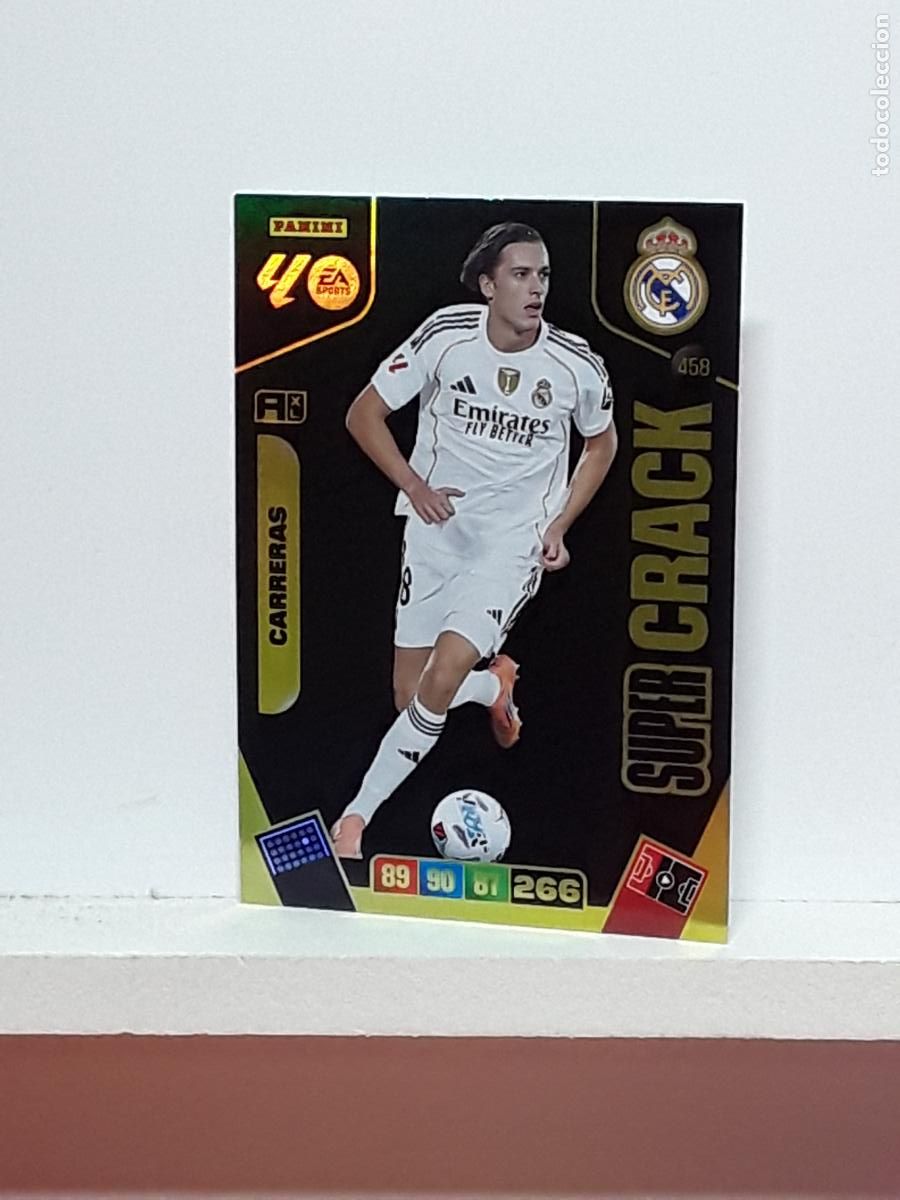 Coleccionismo cromos antiguos: ADRENALYN 2025 2026 25 26 ALBUM PANINI LIGA N 458 REAL MADRID SUPER CRACK CARRERAS