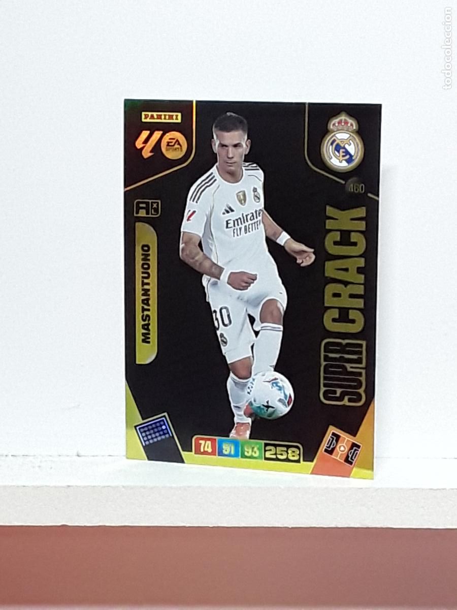 Coleccionismo cromos antiguos: ADRENALYN 2025 2026 25 26 ALBUM PANINI LIGA N 460 REAL MADRID SUPER CRACK MASTANTUONO