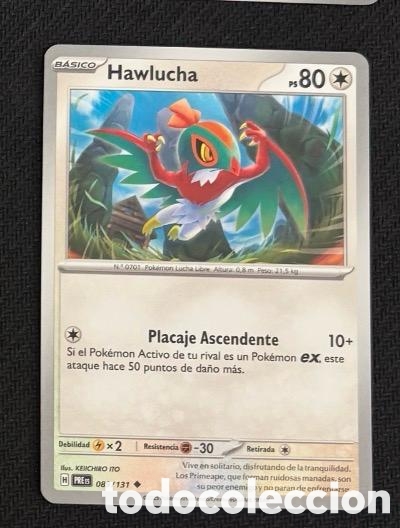 Coleccionismo cromos antiguos: 089/131 Hawlucha Carta POKEMON TCG