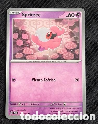Coleccionismo cromos antiguos: 038/131 Spritzee Carta POKEMON TCG