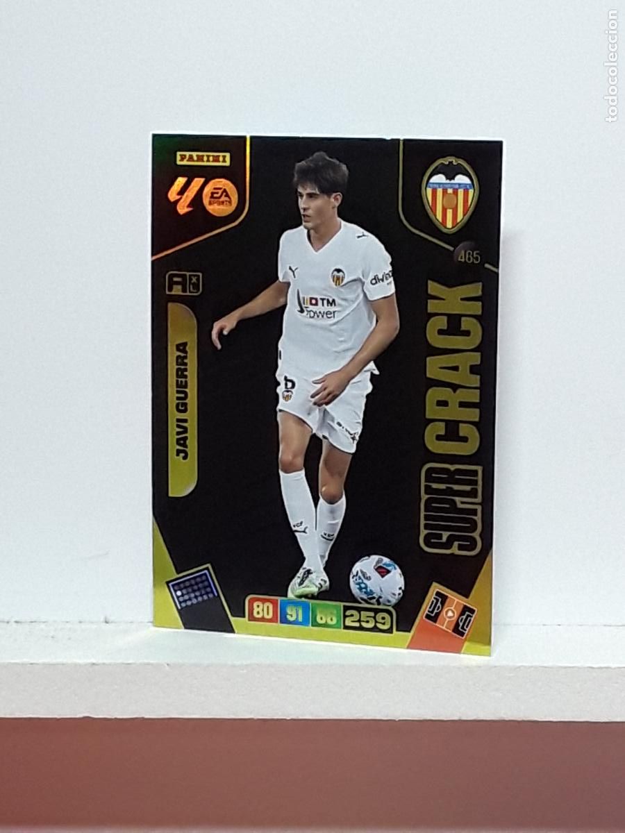 Coleccionismo cromos antiguos: ADRENALYN 2025 2026 25 26 ALBUM PANINI LIGA N 465 VALENCIA SUPER CRACK JAVI GUERRA