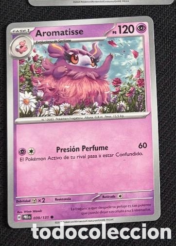 Coleccionismo cromos antiguos: 039/131 Aromatisse Carta POKEMON TCG