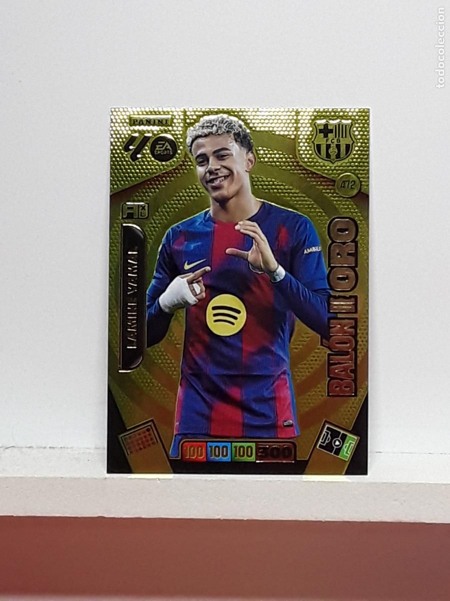 Coleccionismo cromos antiguos: ADRENALYN 2025 2026 25 26 ALBUM PANINI LIGA N 472 BARCELONA BALON DE ORO BO LAMINE YAMAL