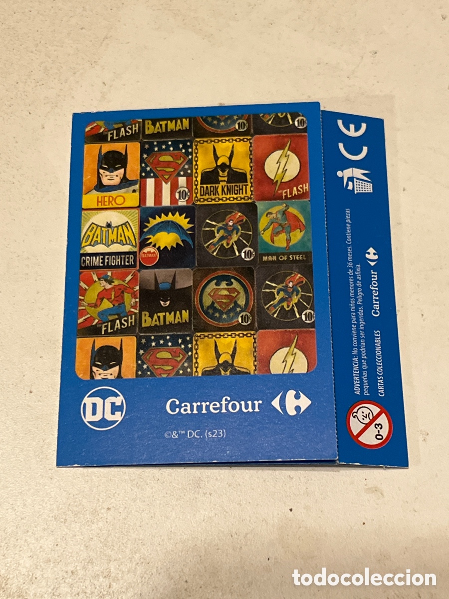 Coleccionismo cromos antiguos: Sobre sorpresa Carrefour Green Lantern y Firestorm Colecci&oacute;n DC 2023