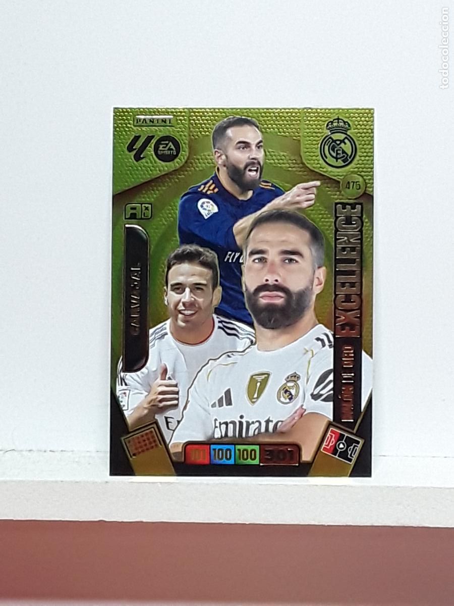 Coleccionismo cromos antiguos: ADRENALYN 2025 2026 25 26 ALBUM PANINI LIGA N 475 REAL MADRID BALON DE ORO BO EXCELLENCE CARVAJAL