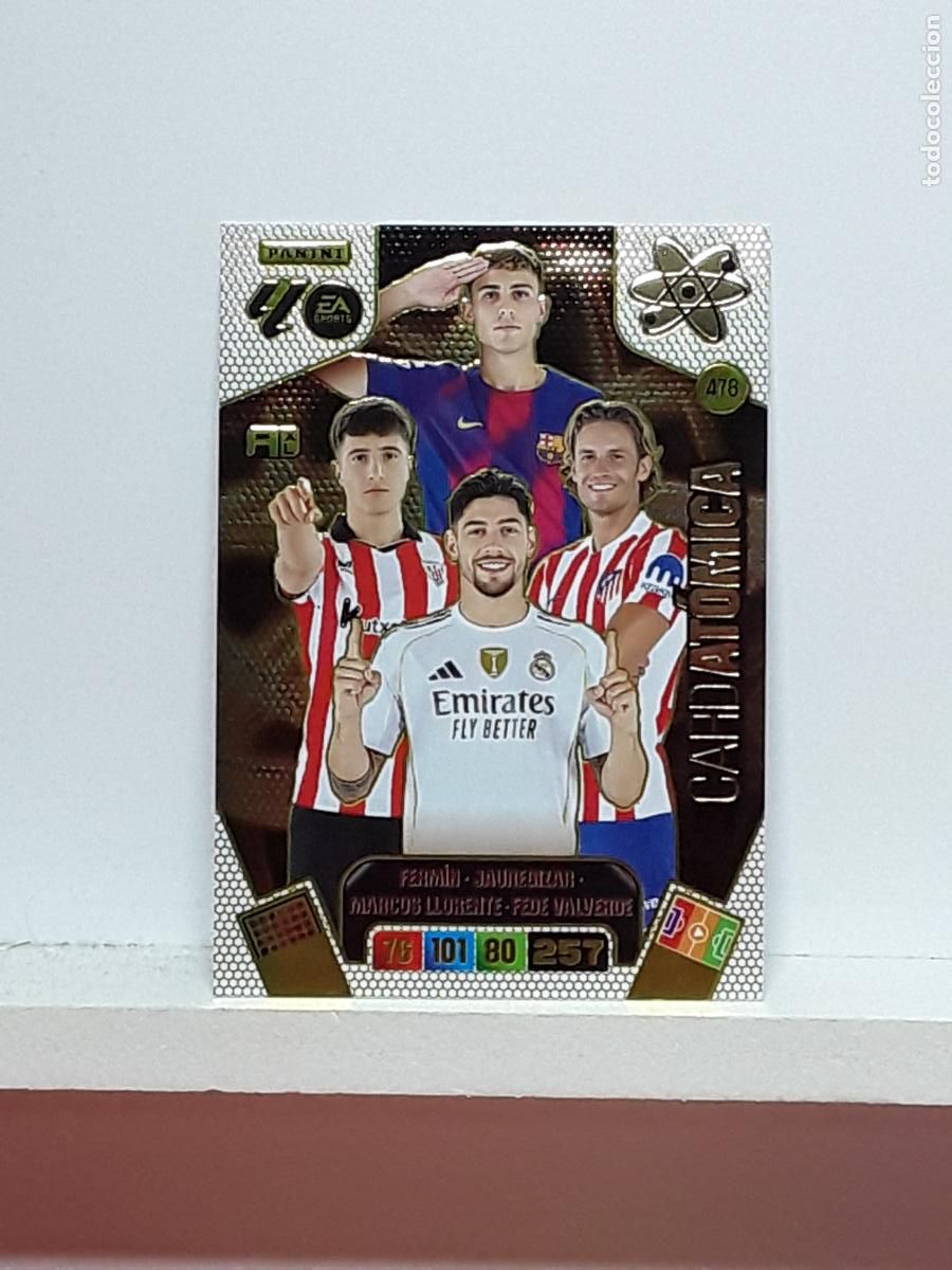 Coleccionismo cromos antiguos: ADRENALYN 2025 2026 25 26 ALBUM PANINI LIGA N 476 REAL MADRID BALON DE ORO BO ATOMICA FEDE VALVERDE