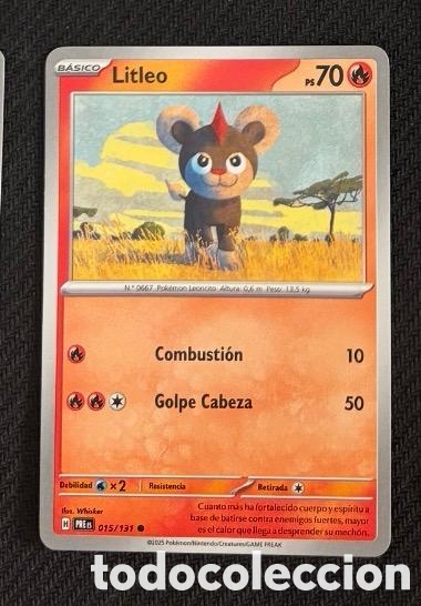 Coleccionismo cromos antiguos: 015/131 Litleo Carta POKEMON TCG