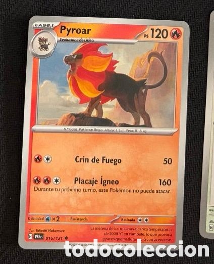 Coleccionismo cromos antiguos: 016/131 Pyroar Carta POKEMON TCG