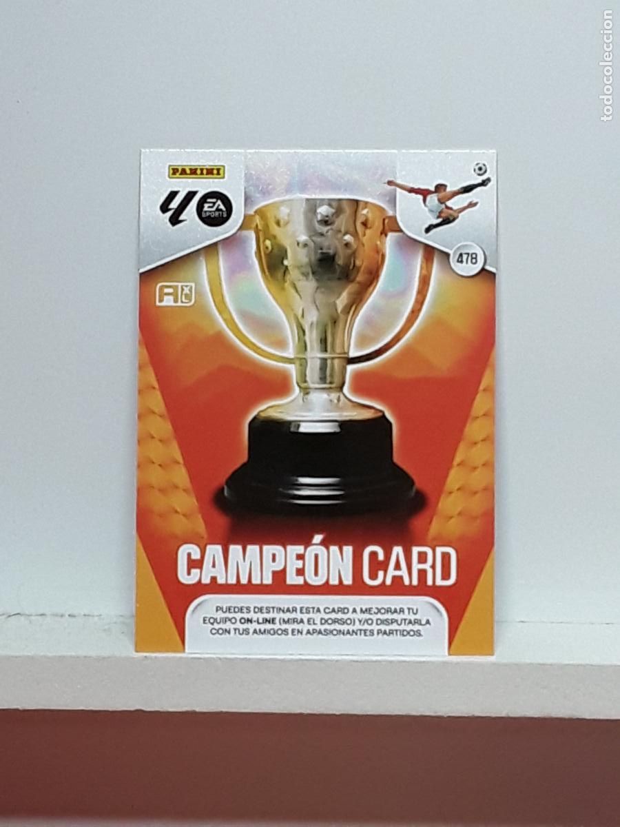 Coleccionismo cromos antiguos: ADRENALYN 2025 2026 25 26 ALBUM PANINI LIGA N 478 CAMPEON CARD COPA