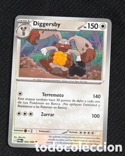 Coleccionismo cromos antiguos: 065/088 Diggersby Carta POKEMON TCG