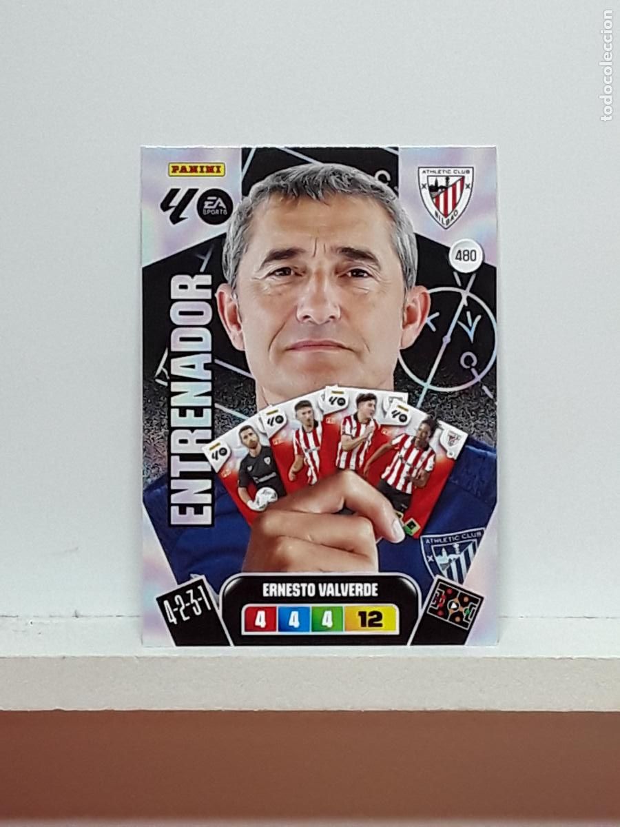 Coleccionismo cromos antiguos: ADRENALYN 2025 2026 25 26 ALBUM PANINI LIGA N 480 ATHLETIC ENTRENADOR ERNESTO VALVERDE