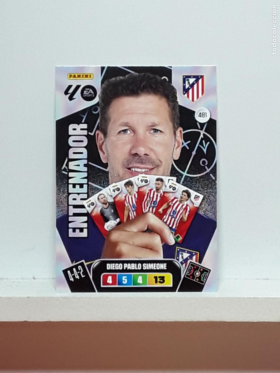 Coleccionismo cromos antiguos: ADRENALYN 2025 2026 25 26 ALBUM PANINI LIGA N 481 ATLETICO MADRID ENTRENADOR DIEGO PABLO SIMEONE