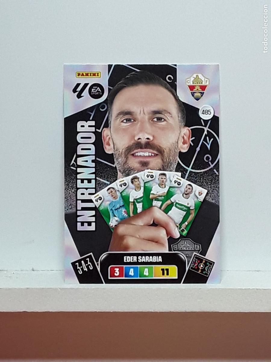 Coleccionismo cromos antiguos: ADRENALYN 2025 2026 25 26 ALBUM PANINI LIGA N 485 ELCHE ENTRENADOR EDER SARABIA