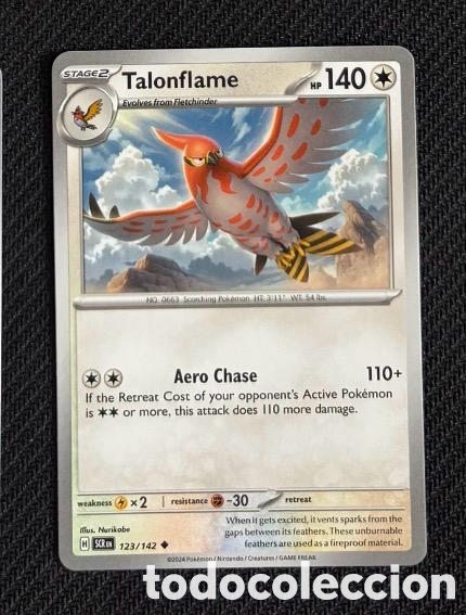 Coleccionismo cromos antiguos: 123/142 Talonflame Carta POKEMON TCG