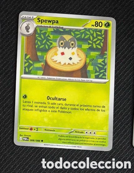Coleccionismo cromos antiguos: 008/088 Spewpa Carta POKEMON TCG