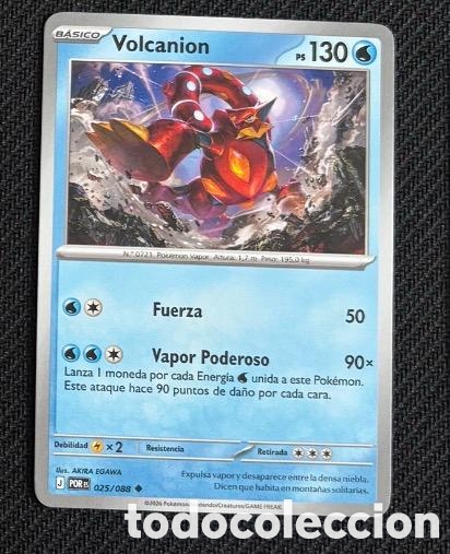 Coleccionismo cromos antiguos: 025/088 Volcanion Carta POKEMON TCG