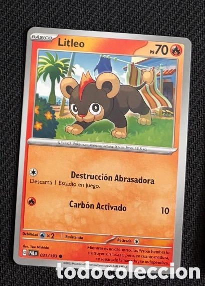 Coleccionismo cromos antiguos: 031/193 Litleo Carta POKEMON TCG