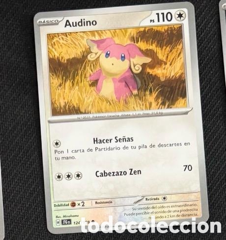 Coleccionismo cromos antiguos: 124/159 Audino Carta POKEMON TCG