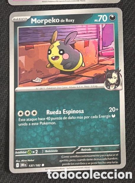 Coleccionismo cromos antiguos: 137/182 Morpeko Carta POKEMON TCG
