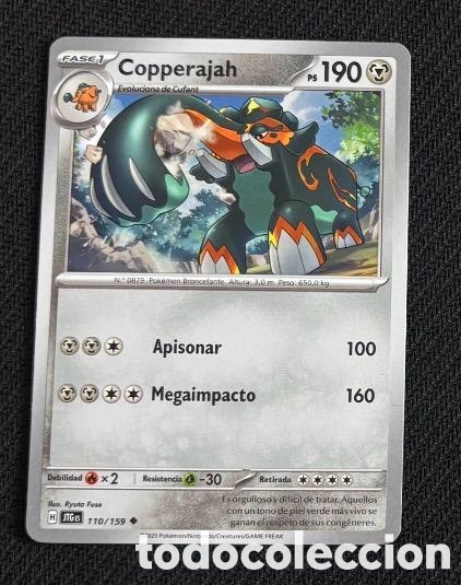 Coleccionismo cromos antiguos: 110/159 Copperajah Carta POKEMON TCG