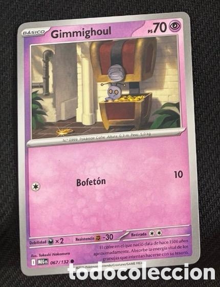 Coleccionismo cromos antiguos: 067/132 Gimmighoul Carta POKEMON TCG
