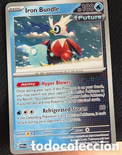Coleccionismo cromos antiguos: 056/182 Iron Bundle Carta POKEMON TCG