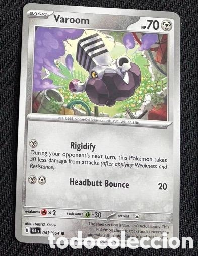 Coleccionismo cromos antiguos: 043/064 Varoom Carta POKEMON TCG