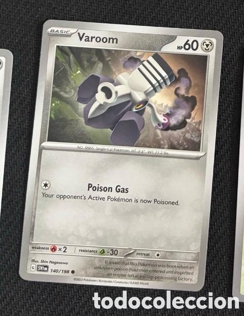Coleccionismo cromos antiguos: 140/198 Varoom Carta POKEMON TCG