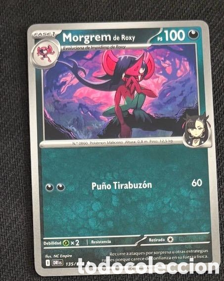 Coleccionismo cromos antiguos: 135/182 Morgrem Carta POKEMON TCG