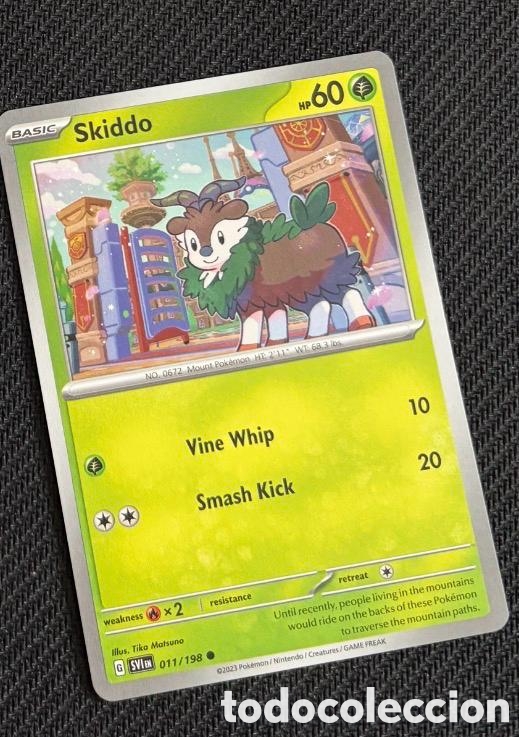 Coleccionismo cromos antiguos: 011/198 Skiddo Carta POKEMON TCG