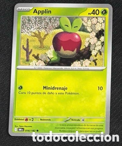 Coleccionismo cromos antiguos: 016/182 Applin Carta POKEMON TCG