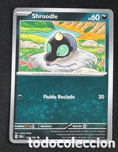Coleccionismo cromos antiguos: 120/191 Shroodle CARTA POKEMON TCG